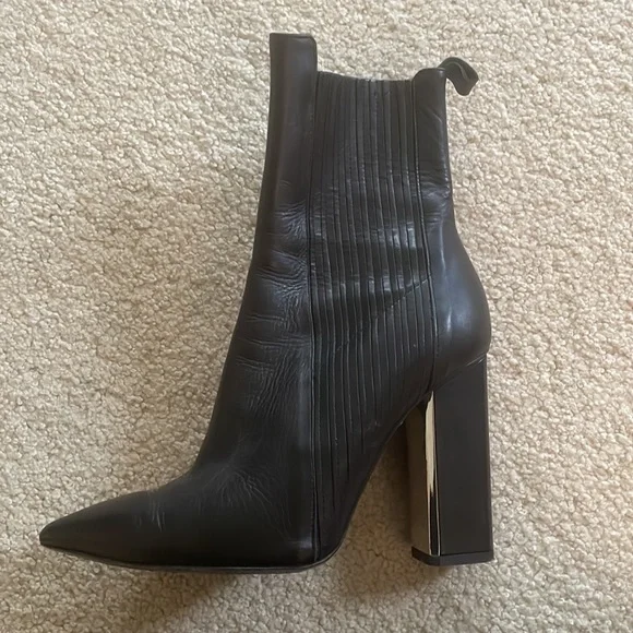 ALLSAINTS Chelsea Black Leather Boots size 40 9 - Picture 6 of 13